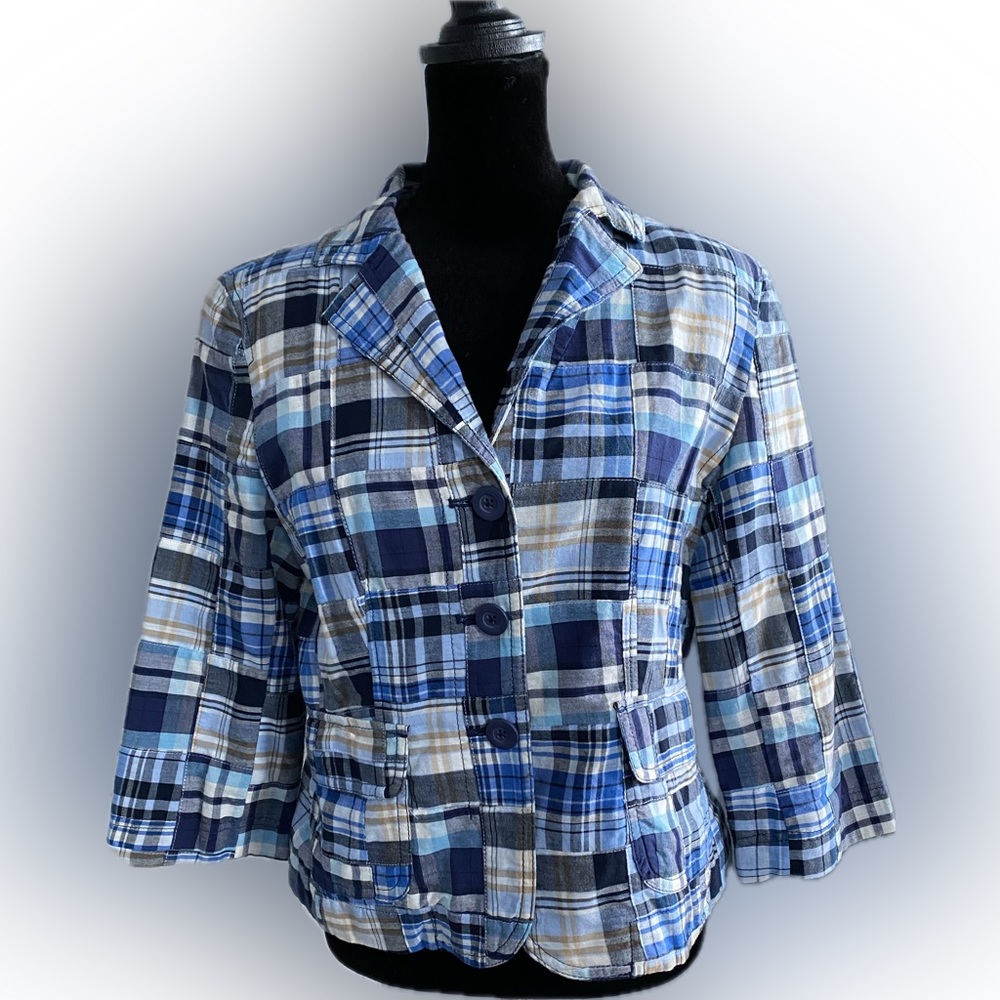 Loft Patchwork Blazer/Jacket - Size 6 - Euc - image 1